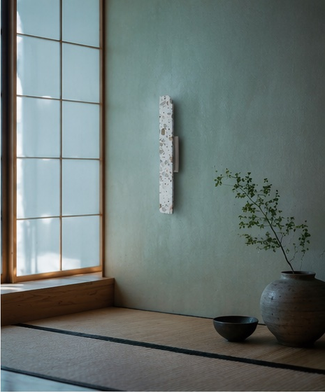 Applique murale HOZU en terrazzo — en situation — Lumren